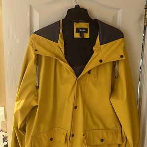 Izod waterproof jacket like new condition.  It’s labeled XXL But fits like XL.